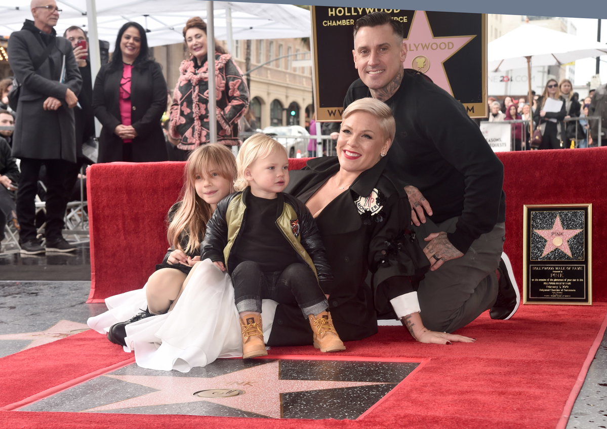 Pink und ihre Kinder mit Ehemann Carey Hart