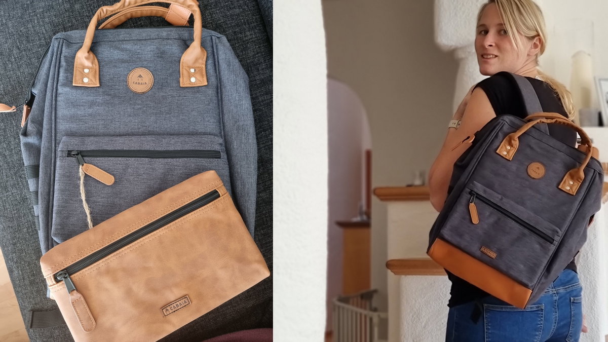 Mama Stepahnie ist vom Adventurer Rucksack begeistert.