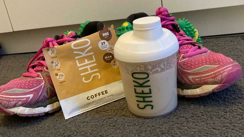 Fitness-Trainerin Christa findet die Shakes hilfreich im Job.