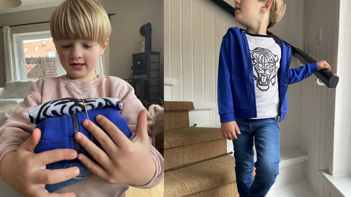 Sohn Nikolas ist von der Little Cigogne Kleiderbox begeistert