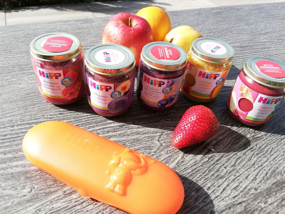 Daumen hoch von Mama Anja für die "HiPP Premium Früchte"