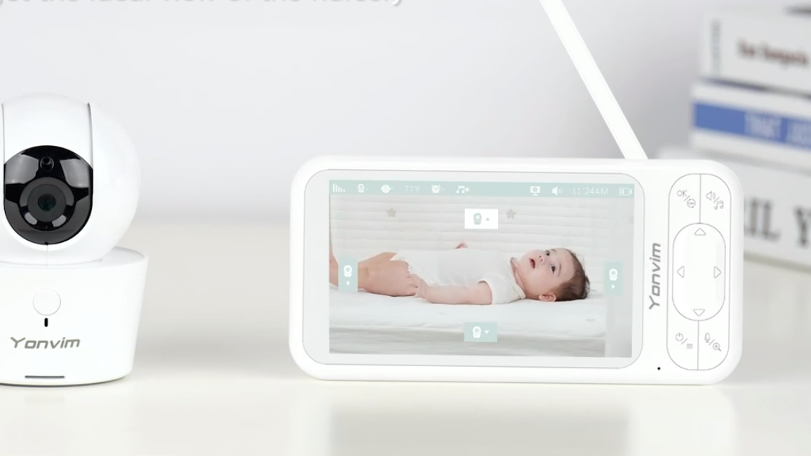 Babyphone mit schwenkbarer Kamera von Yonvim