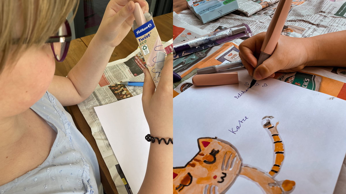 Testerin Lili ist von der Qualität der eco Serie von Pelikan überzeugt.