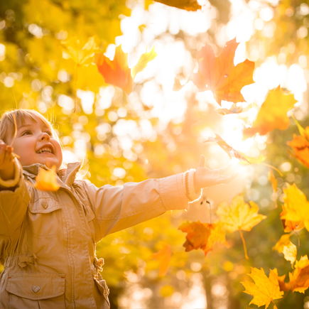 Spiele mit Blättern und Laub für den Herbst