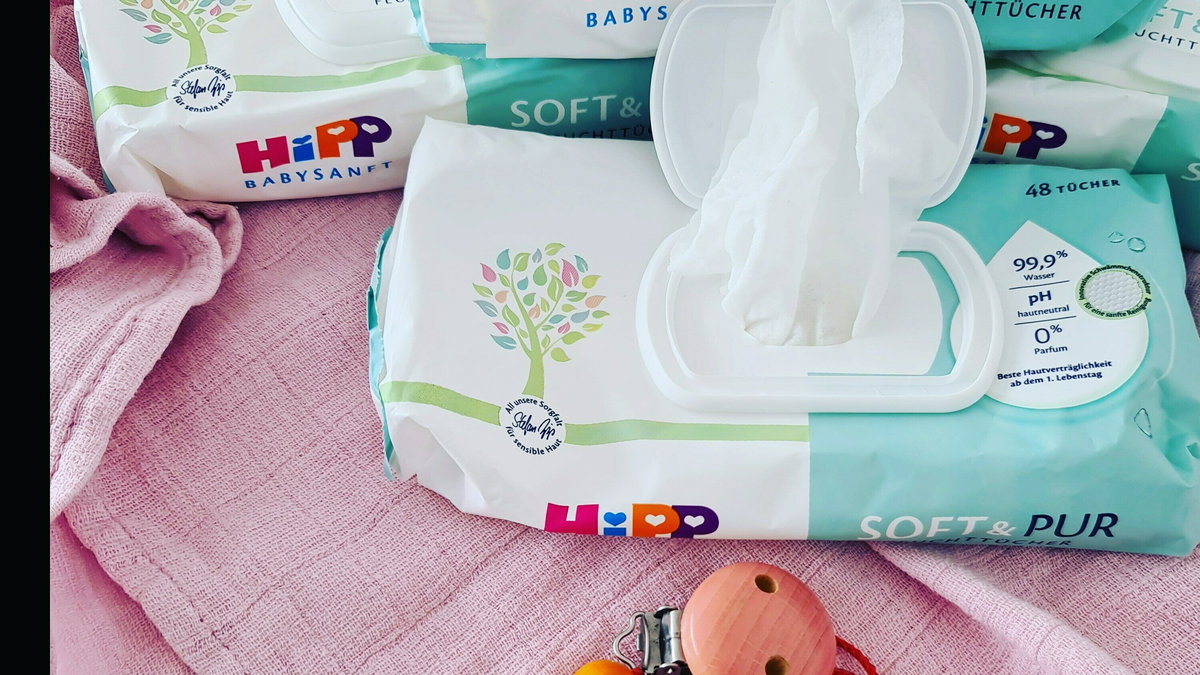 Mama Jenny ist von den Feuchttüchern von HiPP begeistert.