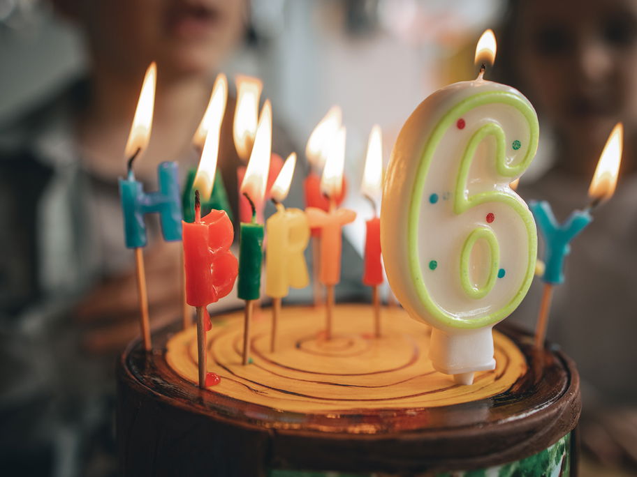 Eine Torte zum 6. Geburtstag