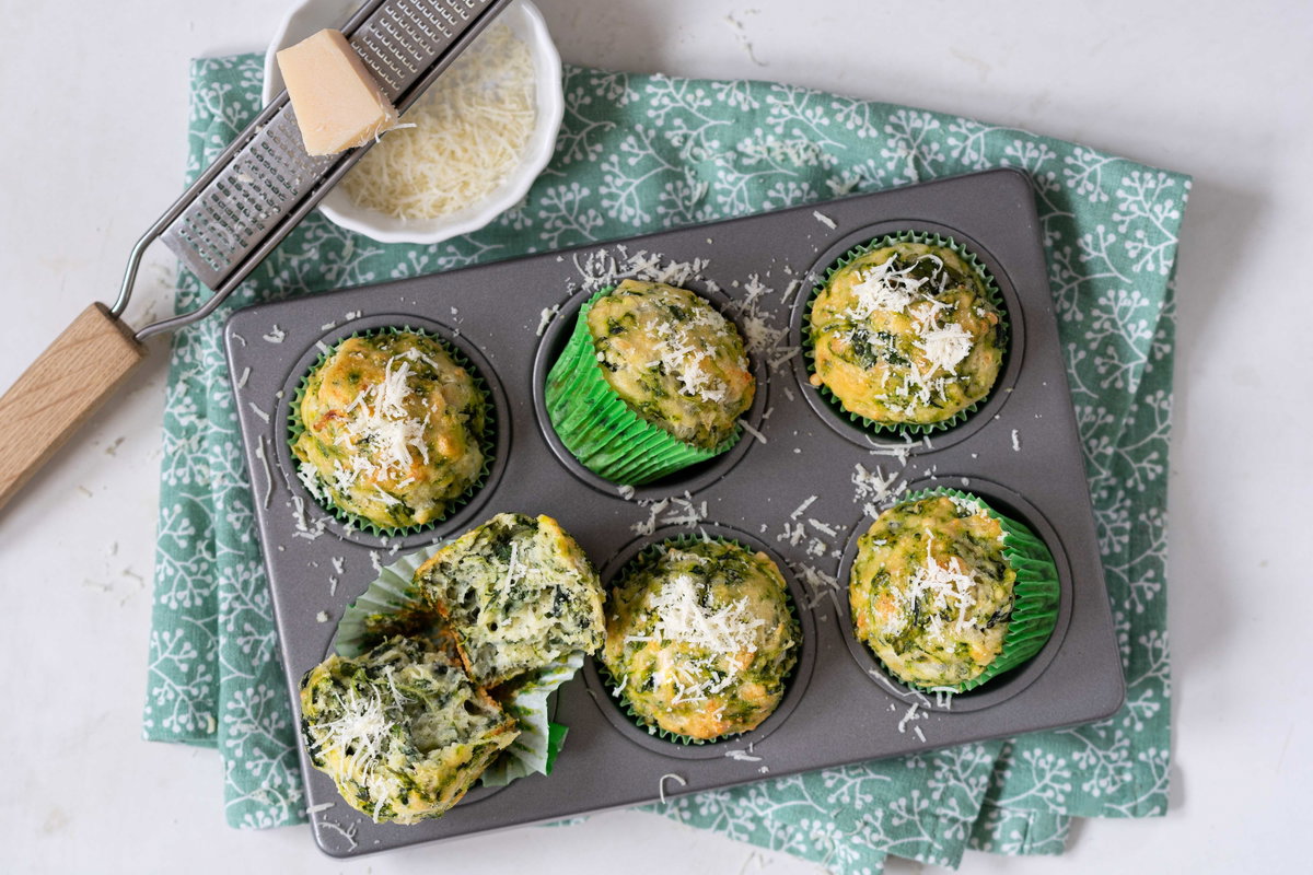 Montessori-Rezept: Grüne Muffins