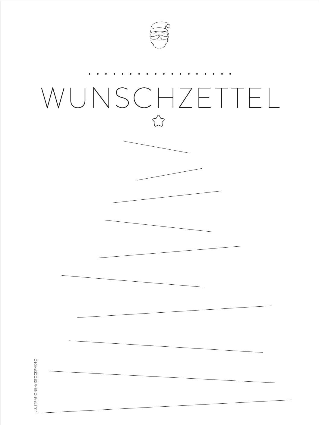 Wunschzettel-Vorlage