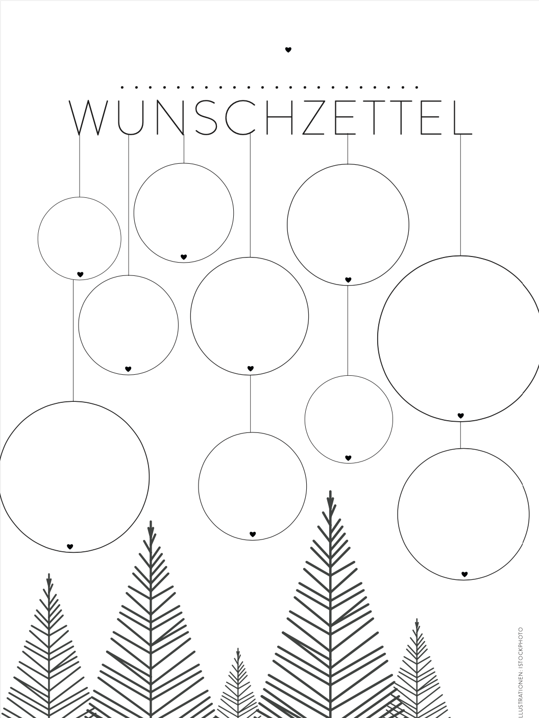Wunschzettel-Vorlage