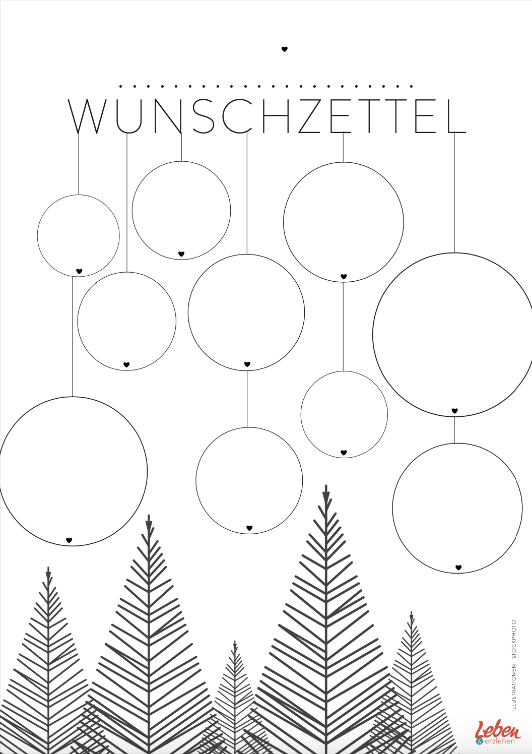 Wunschzettel-Vorlage