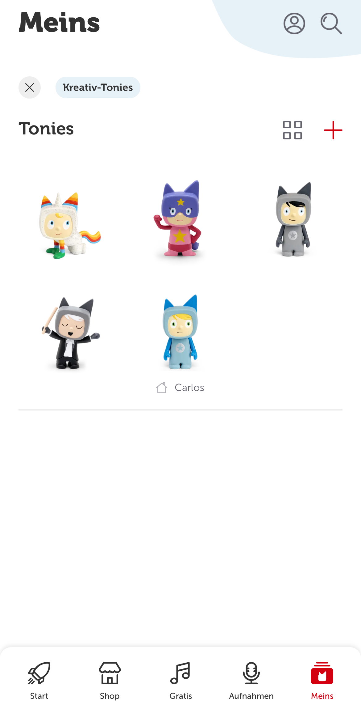 In der Tonies-App sind Kreativtonies ganz einfach zu bespielen.