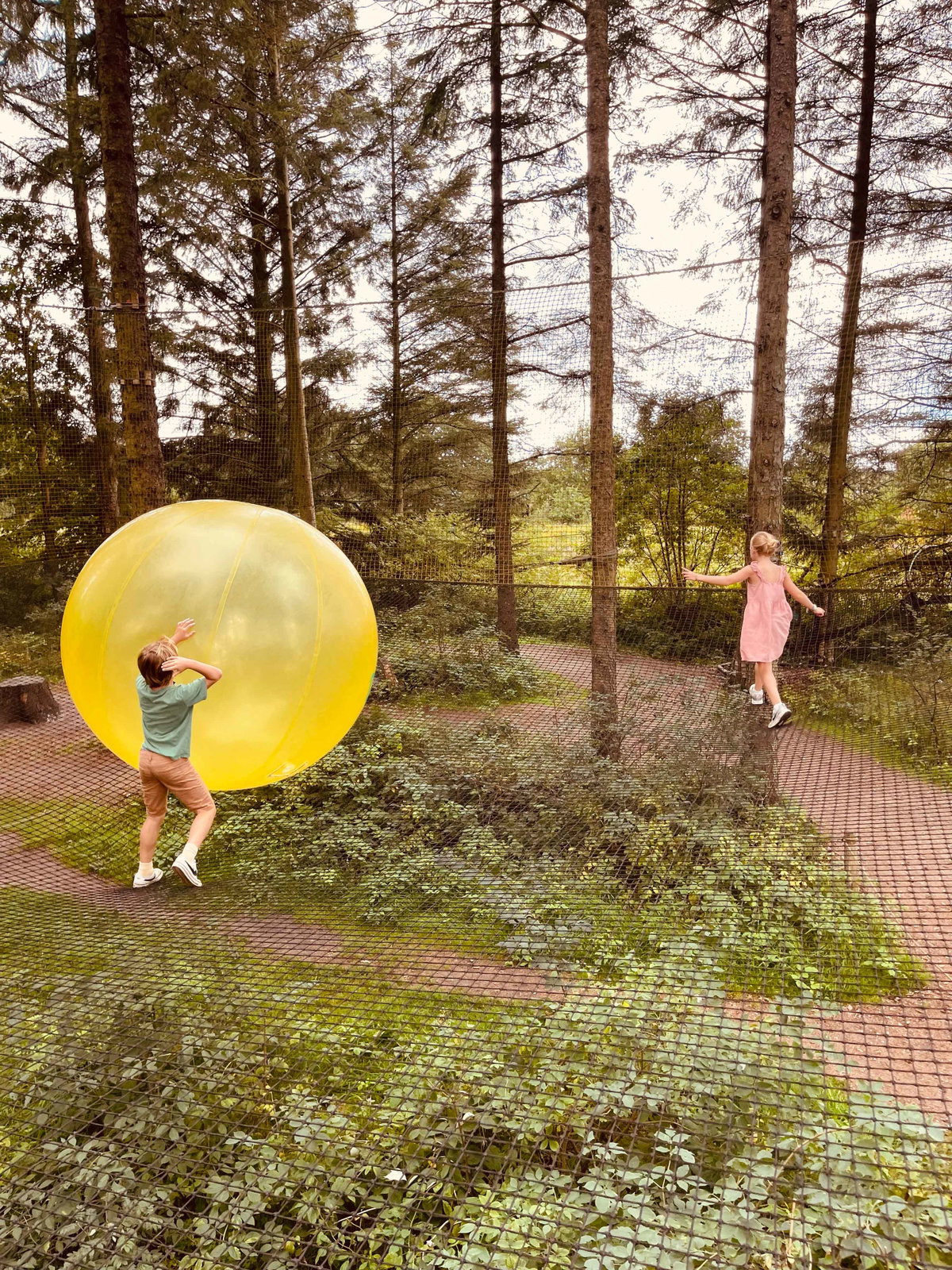 Netztrampoline im Wow-Park in Billund