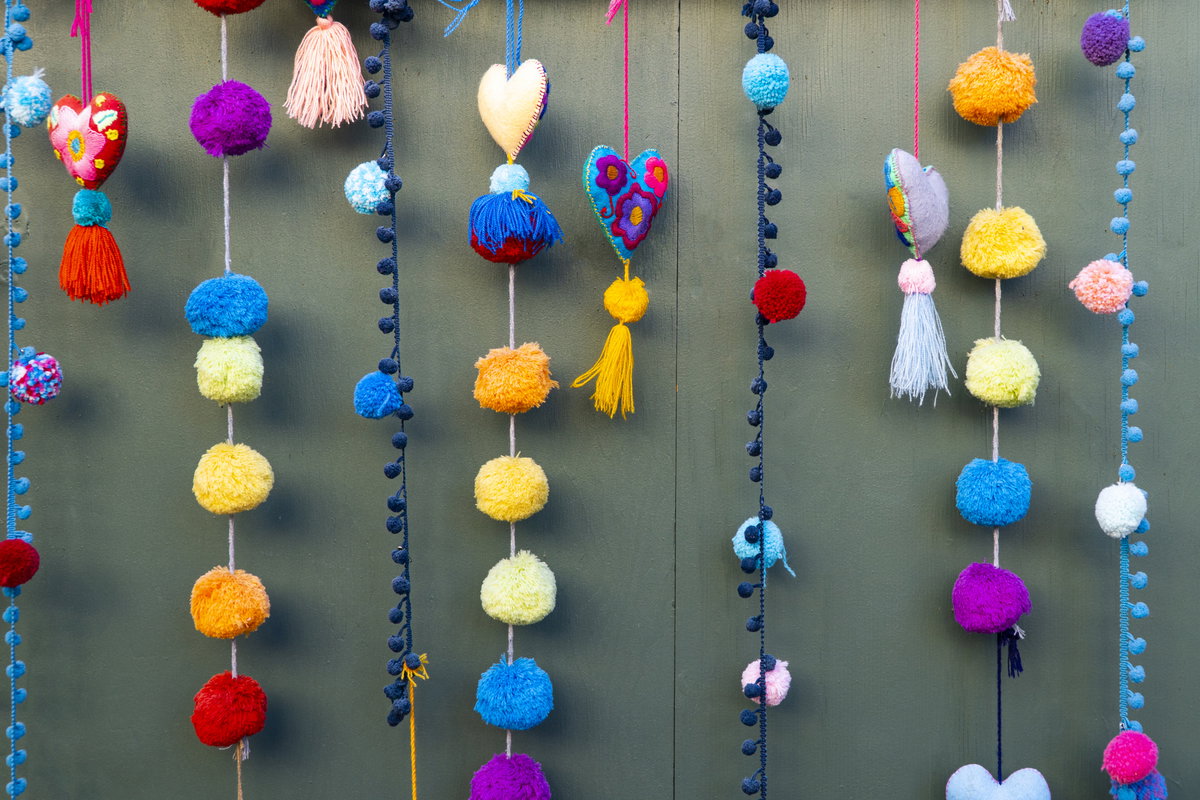 Pompon-Girlande