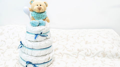 Windeltorte selber machen – persönliches Geschenk zur Geburt!