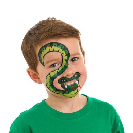 Ssss: Cooles Schlangen-Make-up für Karnevalskinder 🐍