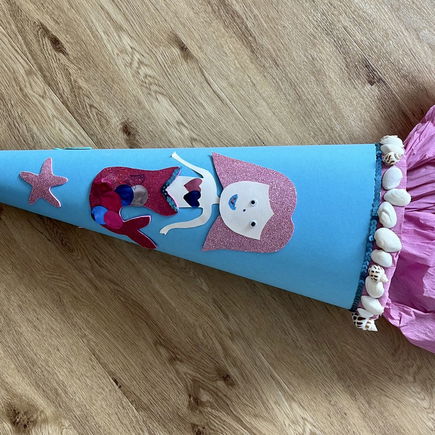 So bastelst du dir eine tolle Meerjungfrauen-Schultüte 🧜‍♀️