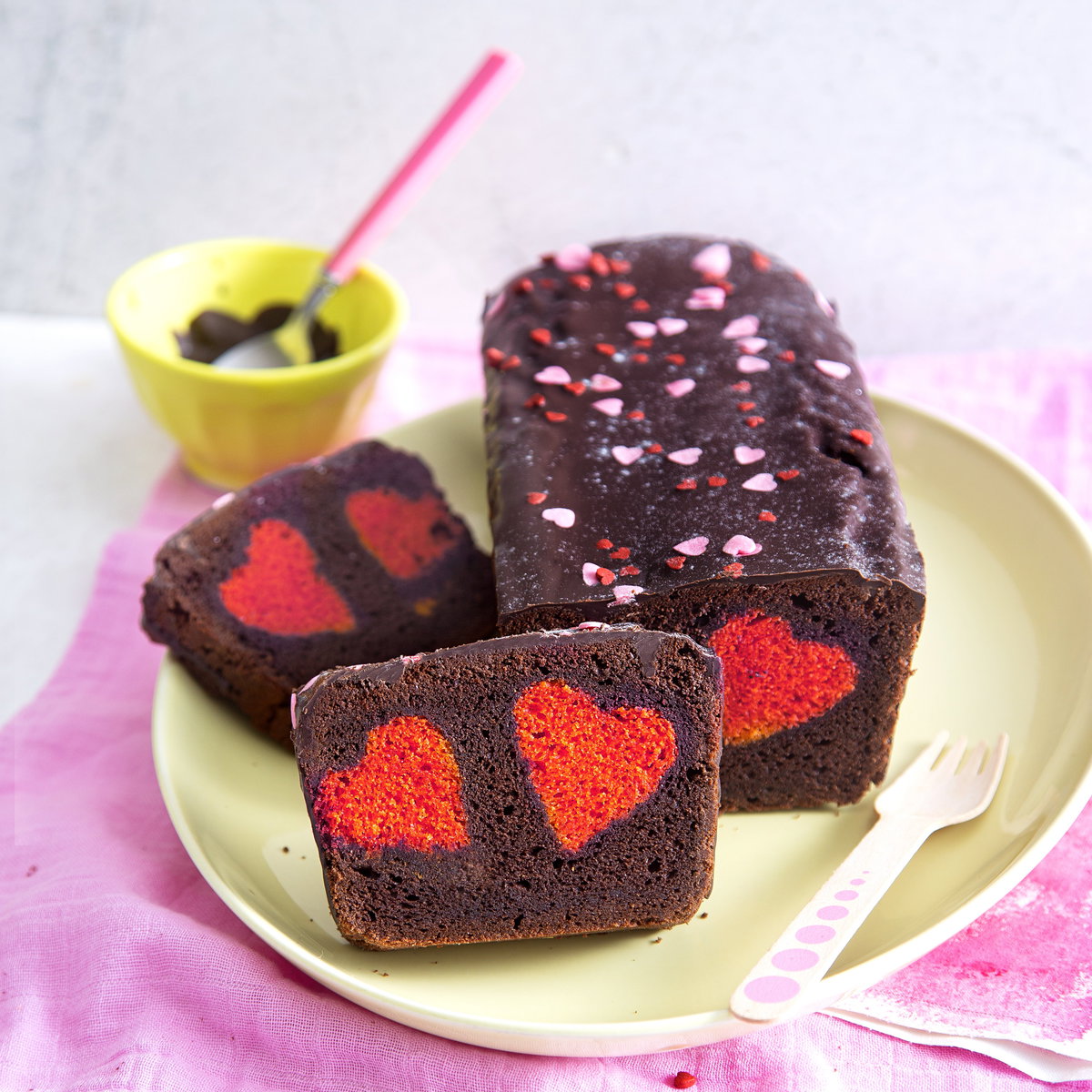Ein Kuchen zum Muttertag mit Herz