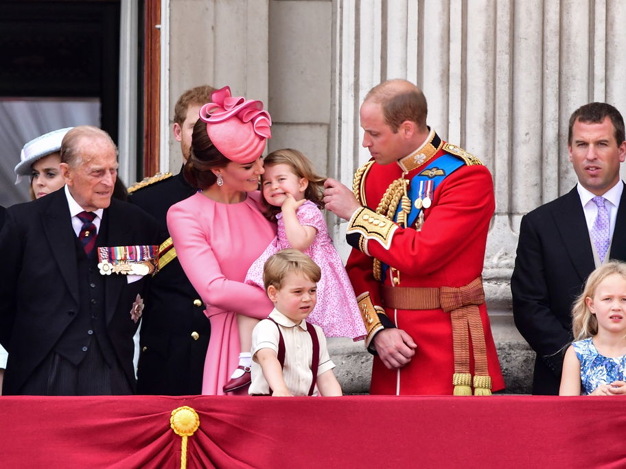 Prinz William und Kate mit ihren Kindern