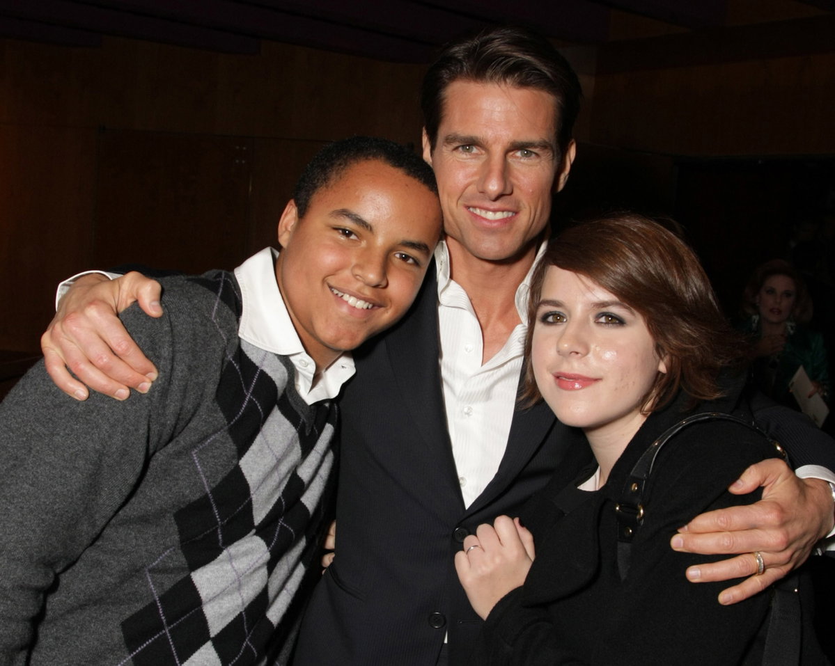 Tom Cruise mit seinen Kindern Connor und Isabella