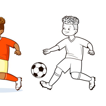 Fußball-Ausmalbilder – kostenlos zum Ausdrucken! 