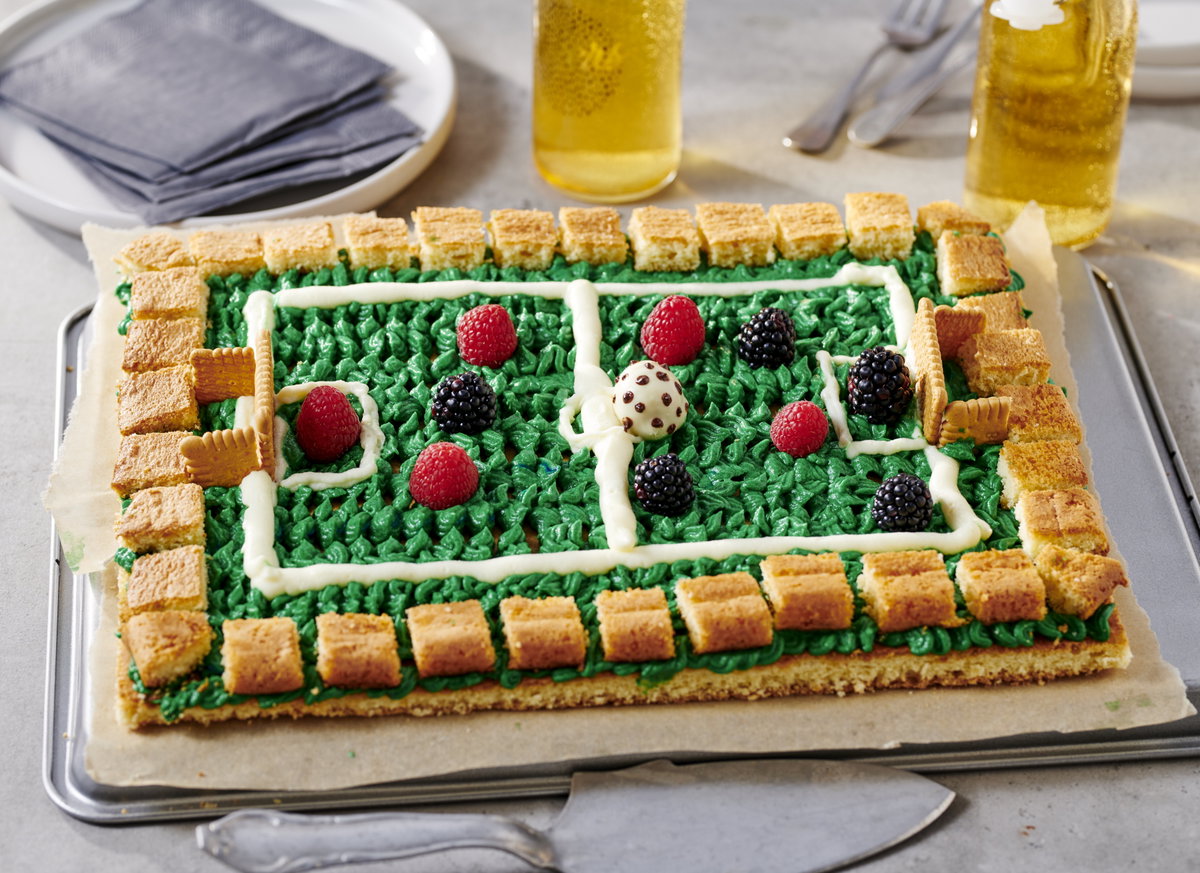 Fußball-Blechkuchen