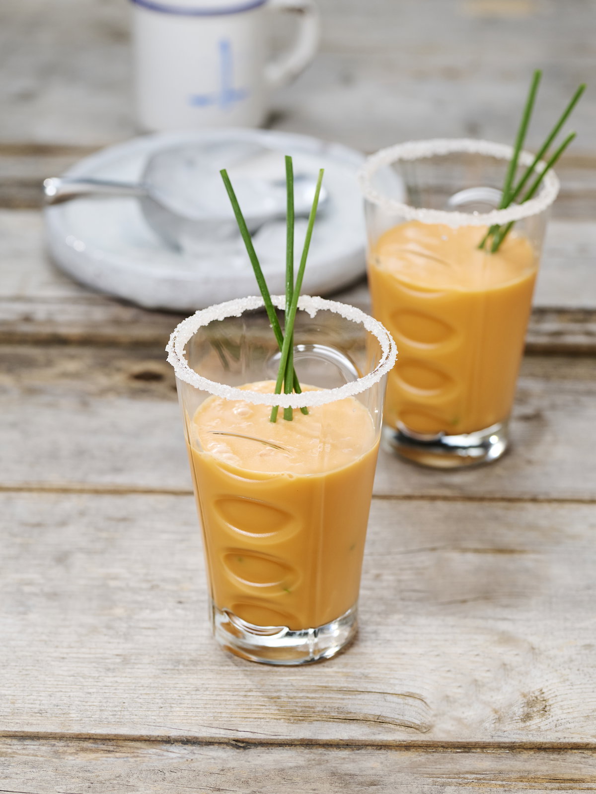 Cremiger Apfel-Karotten-Cocktail