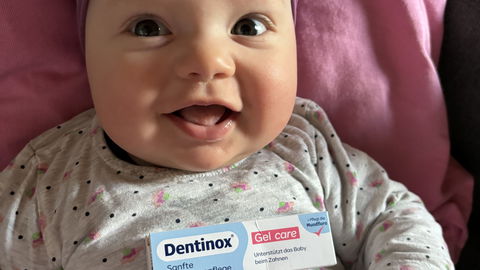 Zahnungsschmerzen lindern, geht das? Das Zahngel "Dentinox Gel Care" im Test