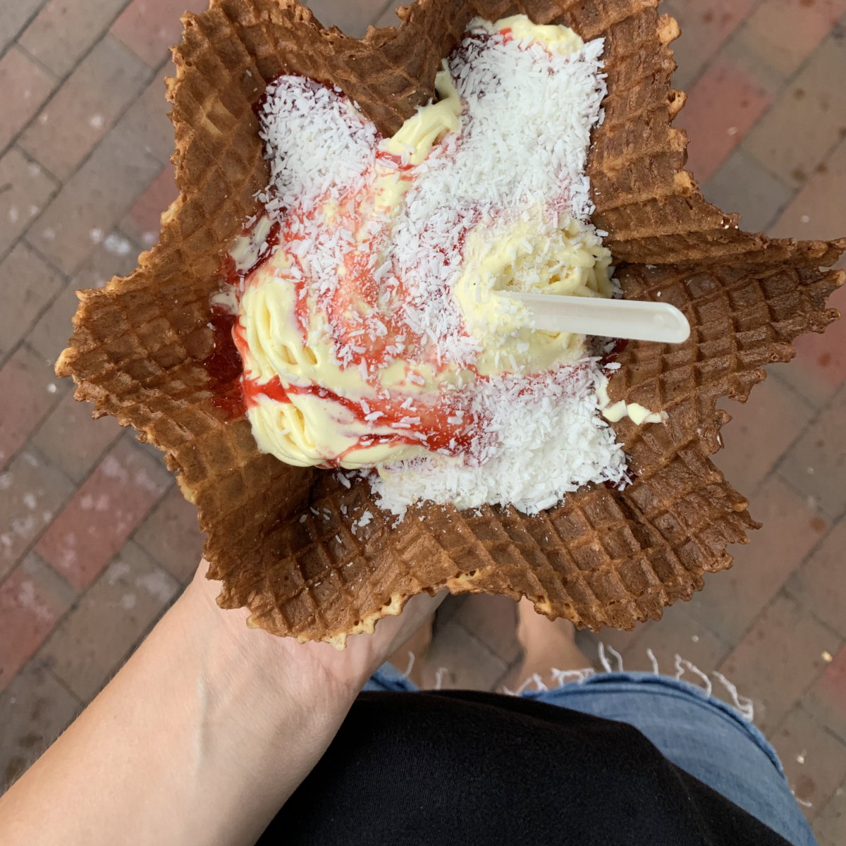 Spaghetti-Eis aus der Bunten Kuh