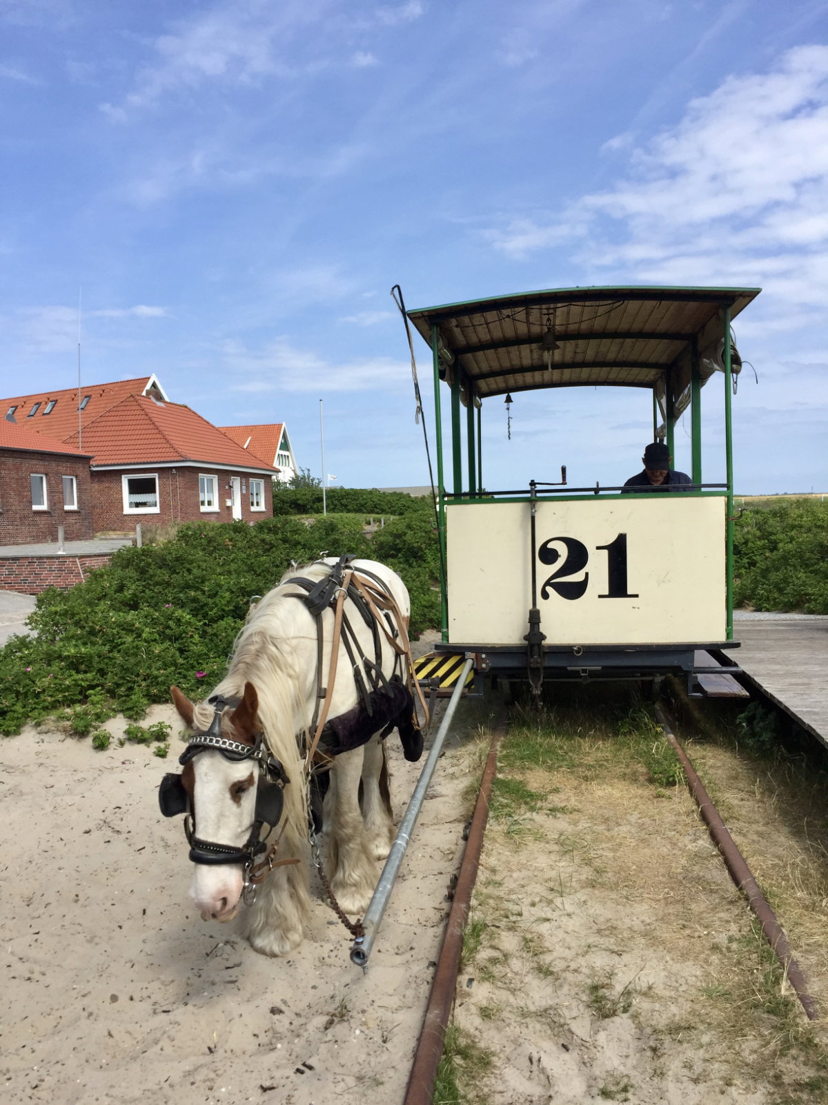 Die Museumspferdebahn auf Spiekeroog