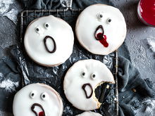 Gebäck zu Halloween: Geister-Amerikaner