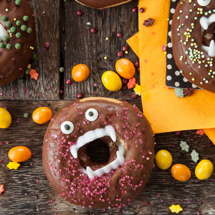 Halloween-Donuts: Vorsicht, bissig!