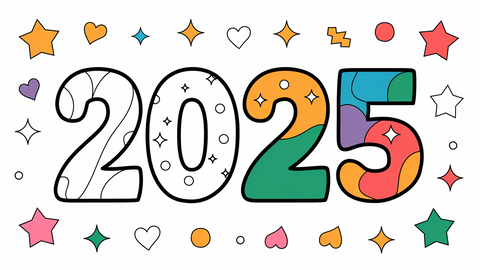 Ausmalbilder für Silvester – kostenlos zum Ausdrucken