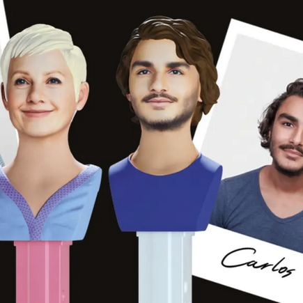 Kennt ihr schon "PEZ my head"? Echte Menschen als Vorlage für den beliebten Pez-Spender!