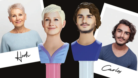 Kennt ihr schon "PEZ my head"? Echte Menschen als Vorlage für den beliebten Pez-Spender!