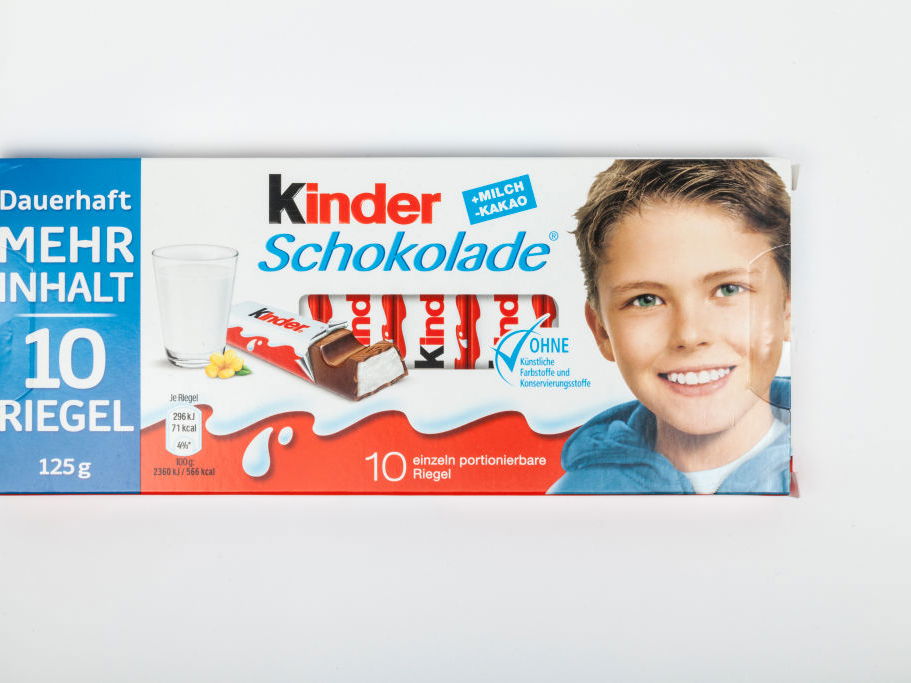 Die Verpackung der Kinderschokolade