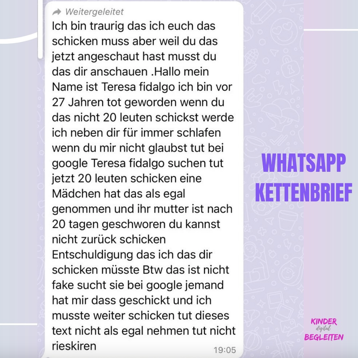 Kettenbrief Teresa Fidalgo