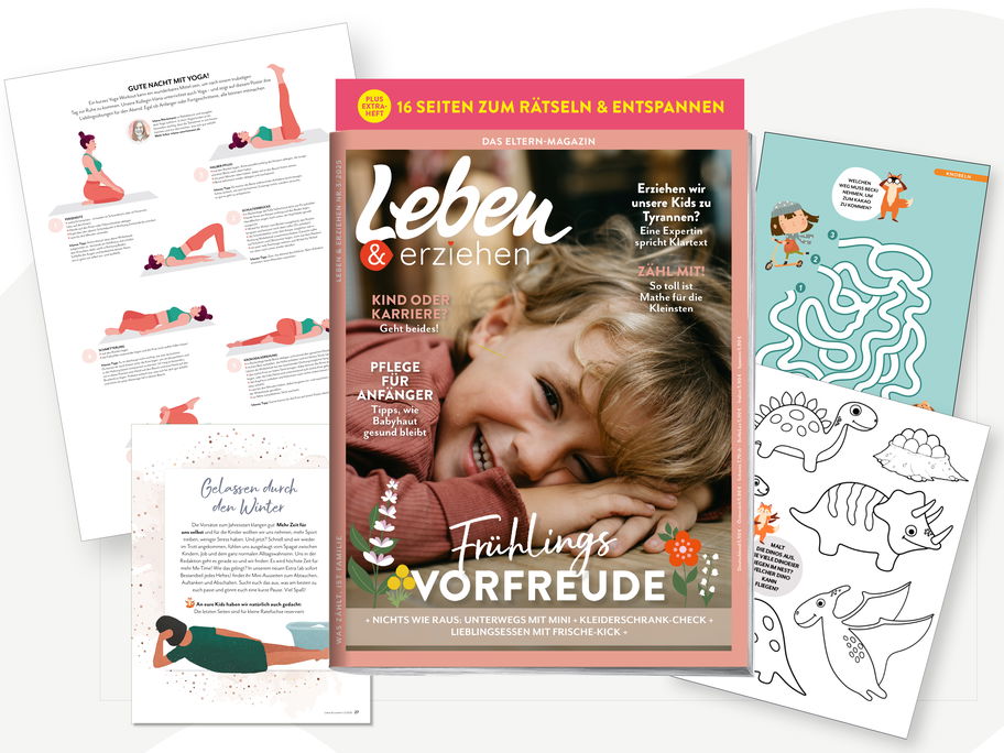 In unserem neuen Print-Extra in Leben & erziehen erwarten dich knifflige Rätsel und Übungen zum Entspannen.