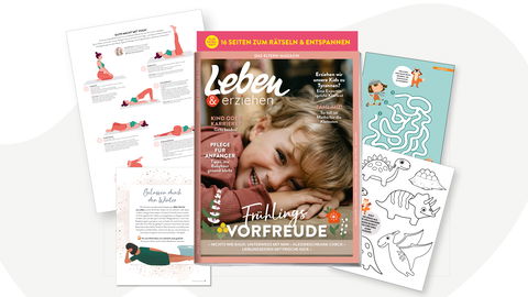 Teste jetzt das Extra-Heft zum Rätseln und Entspannen von Leben & erziehen!