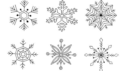 Schneeflocken zeichnen: So gelingt es Schritt für Schritt