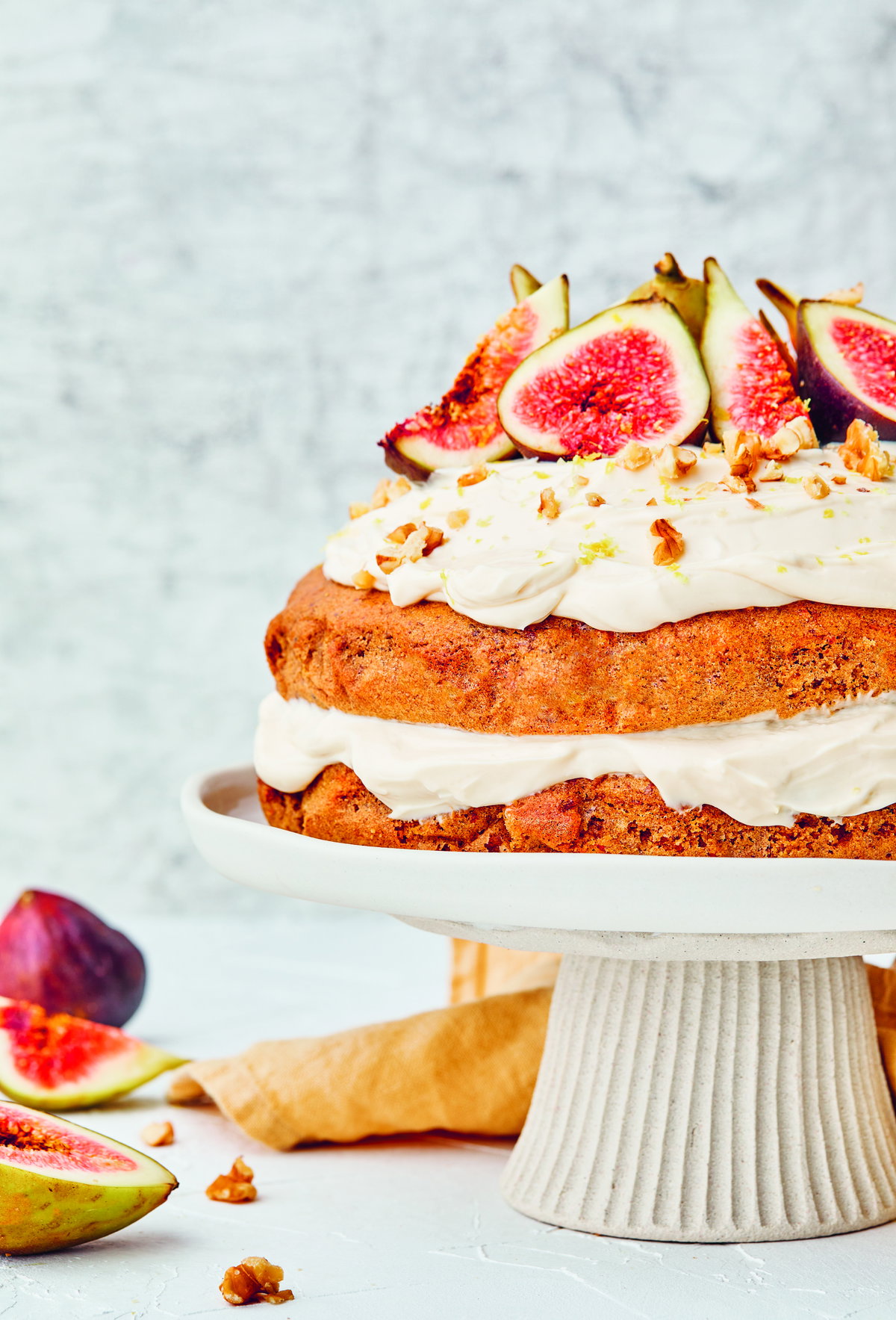 Karottentorte mit Feigen-Topping