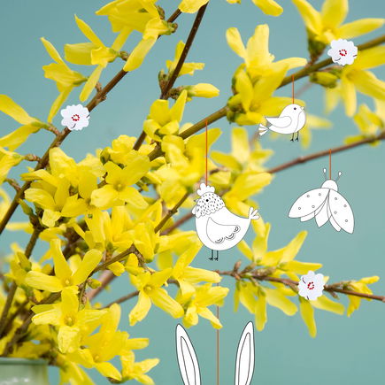 Hübsche Osteranhänger basteln – für euren Frühlingsstrauch
