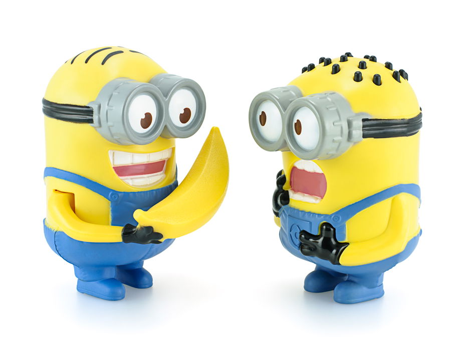 Zwei Minions und eine Banane