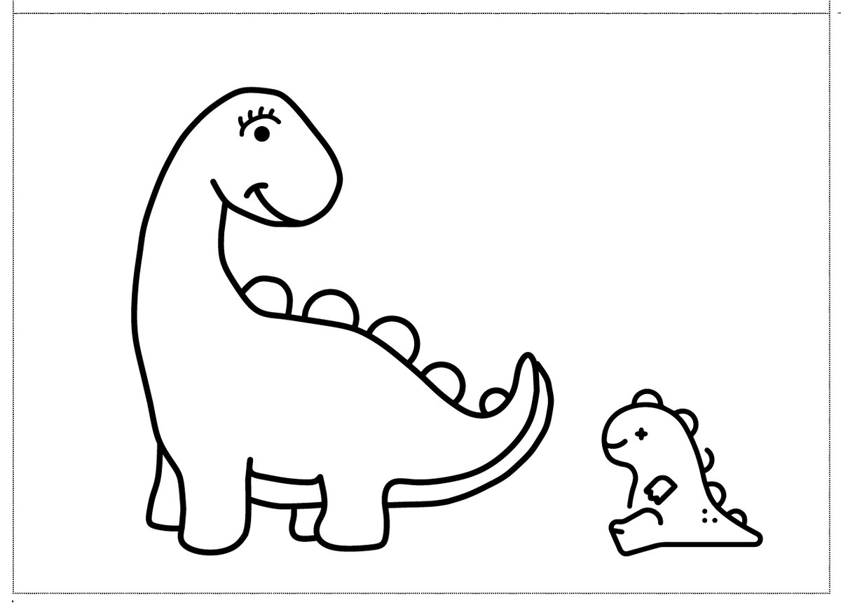 Muttertagskarte Dinos