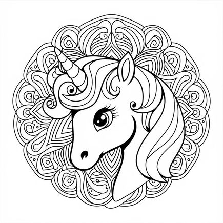 Schöne Einhorn-Ausmalbilder zum kostenlosen Ausdrucken 🦄
