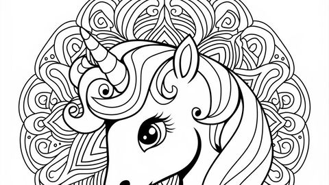 Schöne Einhorn-Ausmalbilder zum kostenlosen Ausdrucken 🦄 