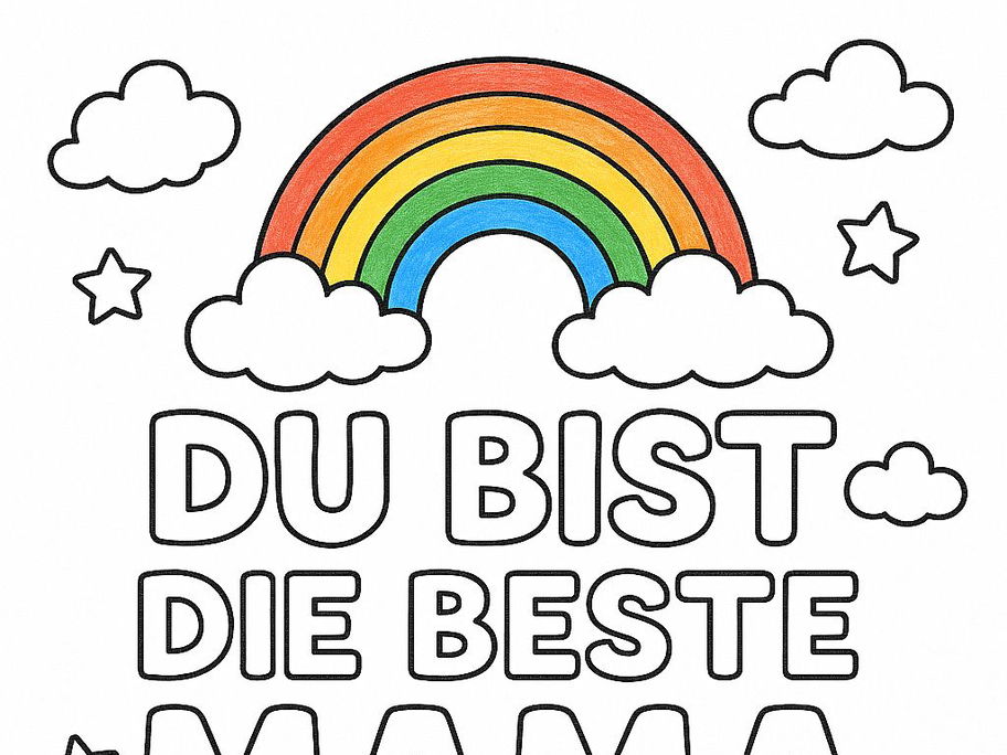Liebevolle Ausmalbilder für den Muttertag – kostenlos zum Ausdrucken