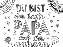 Ausmalbilder zum Vatertag – kostenlos zum Ausdrucken
