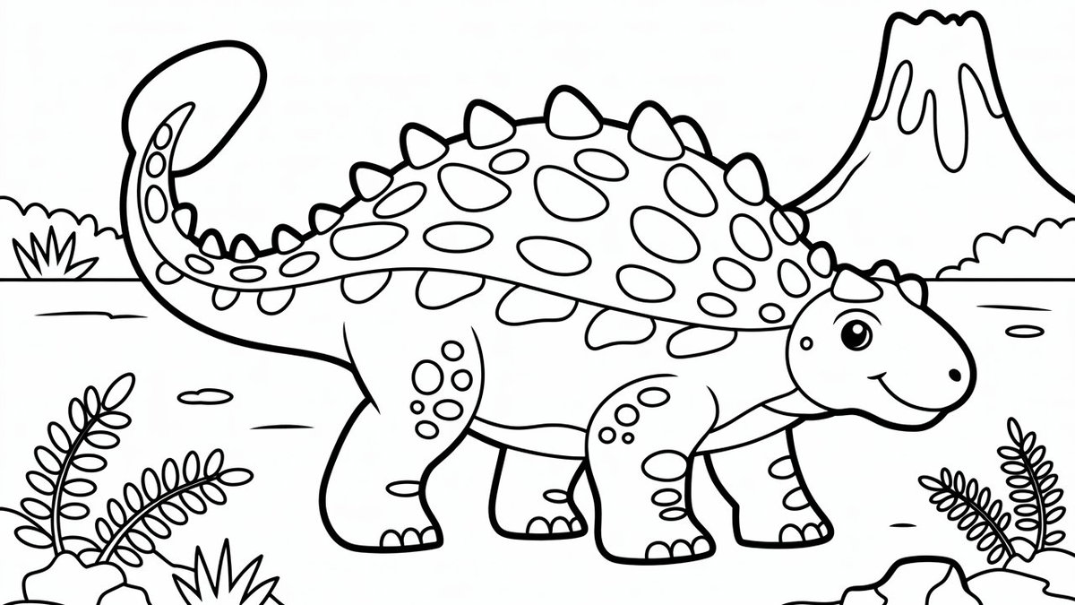 Malvorlage Ankylosaurus