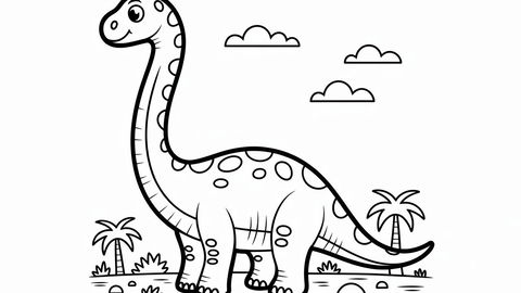 Kostenlose Dino-Ausmalbilder zum Ausdrucken