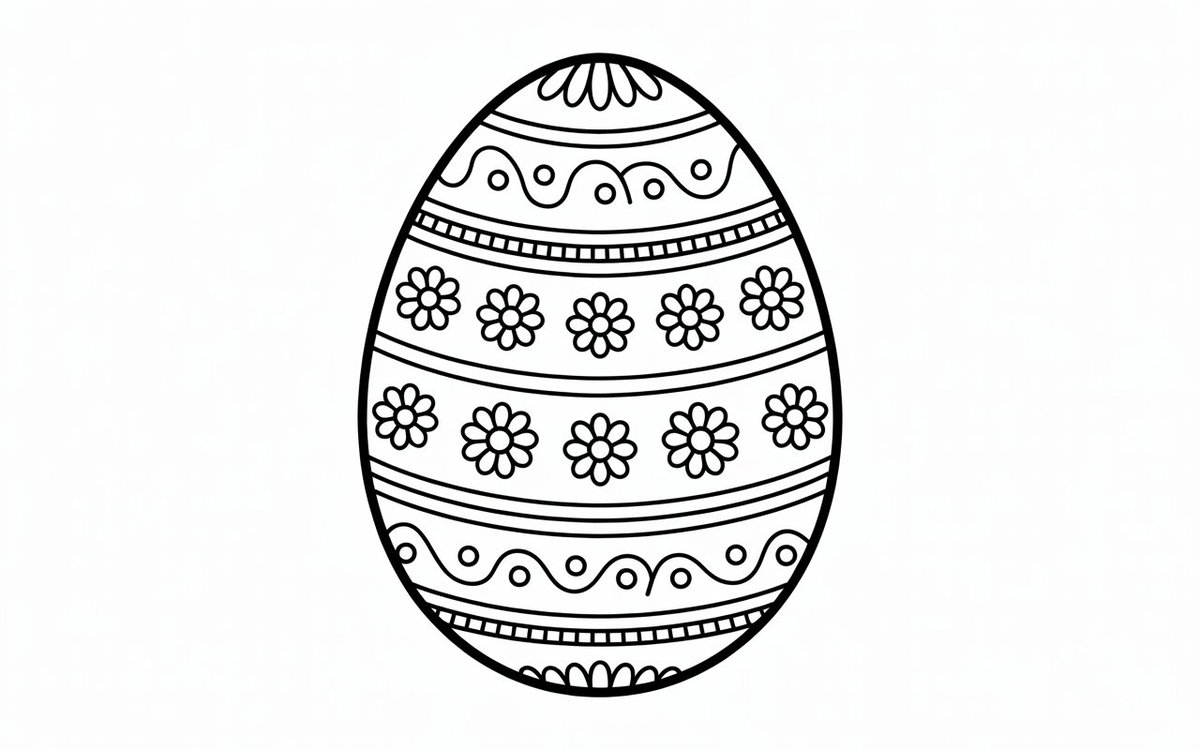 Osterei Malvorlage
